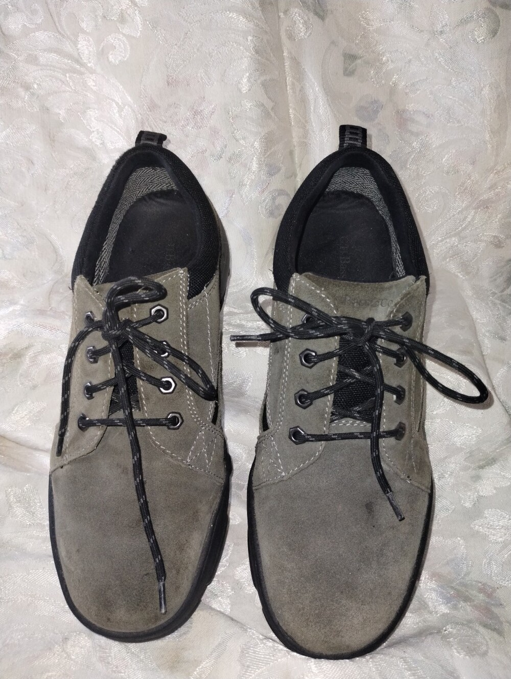 Men's GH Bass & Co Felix II  Casual Lace Up Oxfords Shoes size 12 M Gray Suede